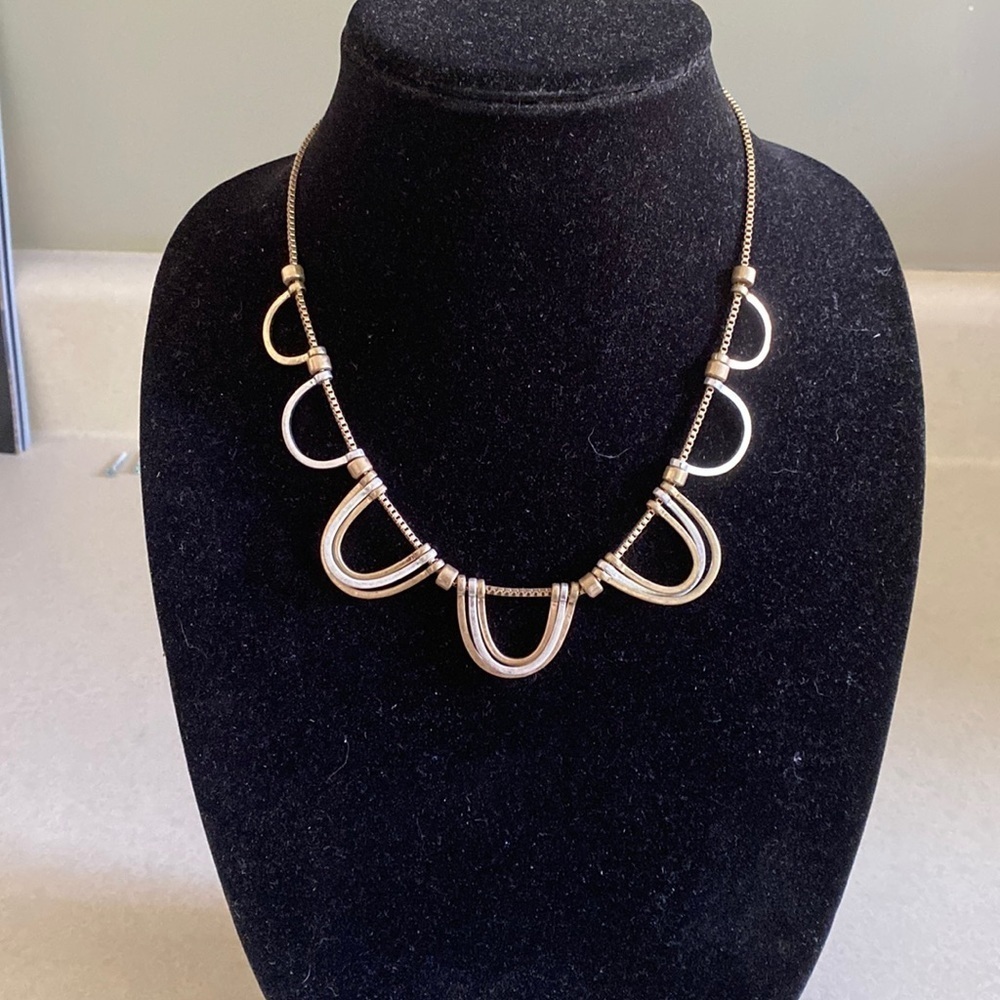Two tone stainless necklace
